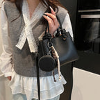 Ladies mini handbag with removable coin pouch