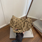 Vintage Polka Dot Crossbody Handbag