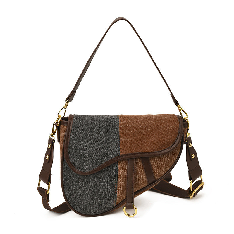 Women’s shoulder bag made of durable denim with adjustable shoulder strap-https://detail.1688.com/offer/982423176313.html-Calm Wears-Dark blue-nothing-Calm Wears