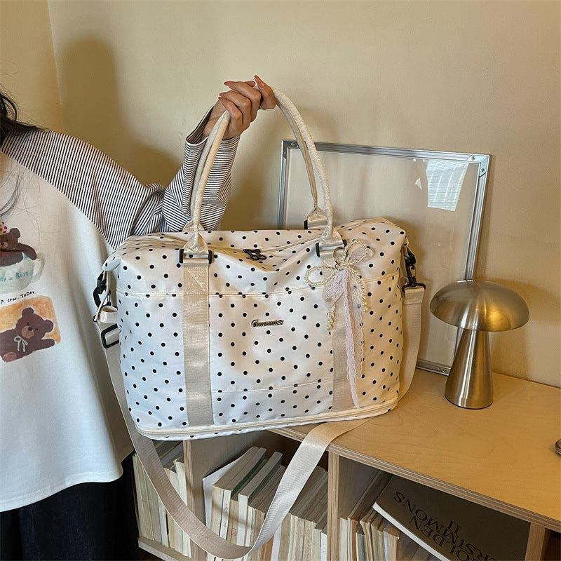 Stylish Polka Dot Travel Duffle