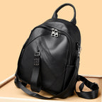Vintage-Inspired Textured Leather Backpack