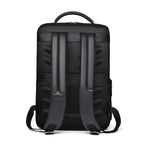 Sleek Leather Laptop Backpack