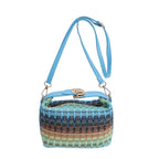 Textured Handwoven Mini Crossbody Bag