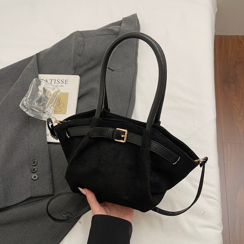 WoChic Suede Satchel Bag