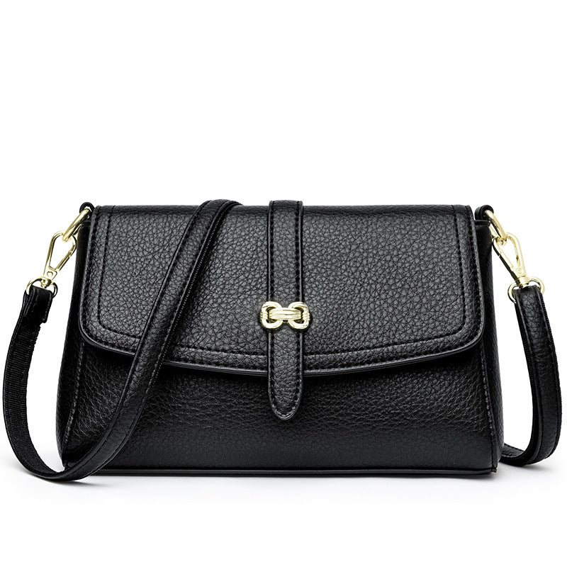 Elegant Faux Leather Crossbody Bag