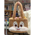 Plush Tote Bag with Animal Face