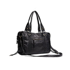 Distressed Leather Satchel Bag