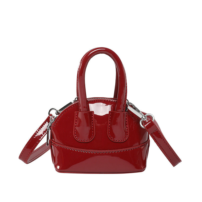 Ladies mini handbag with elegant glossy finish and removable shoulder strap-https://detail.1688.com/offer/902519123311.html-Calm Wears-Rot-nothing-Calm Wears