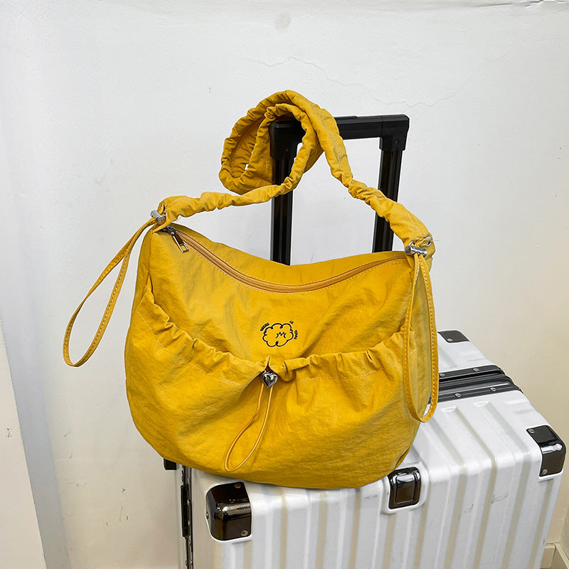 Fashionable Crossbody Bag with Elastic Shoulder Strap