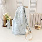 Leisure backpack with creative accents