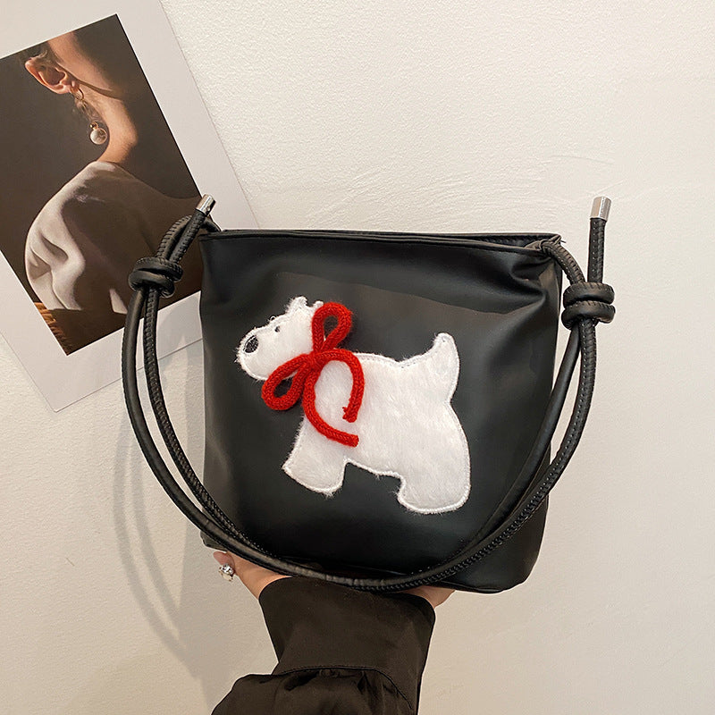 WoCute Teddy Bear Patch Handbag