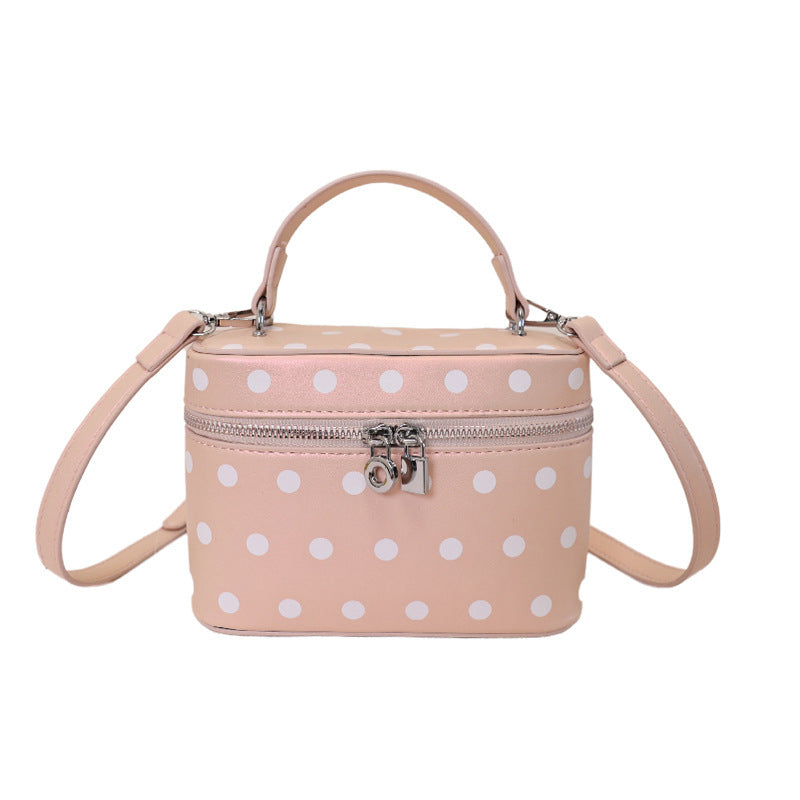 Women's mini handbag with playful design and elegant accents