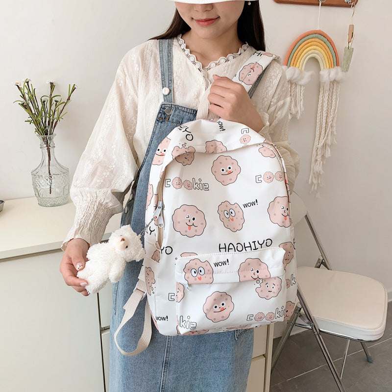 Backpack with Cute Cookie Design