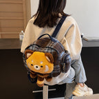Plush backpack with animal design