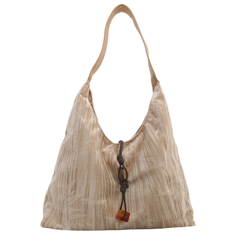 Versatile Velvet Shoulder Bag