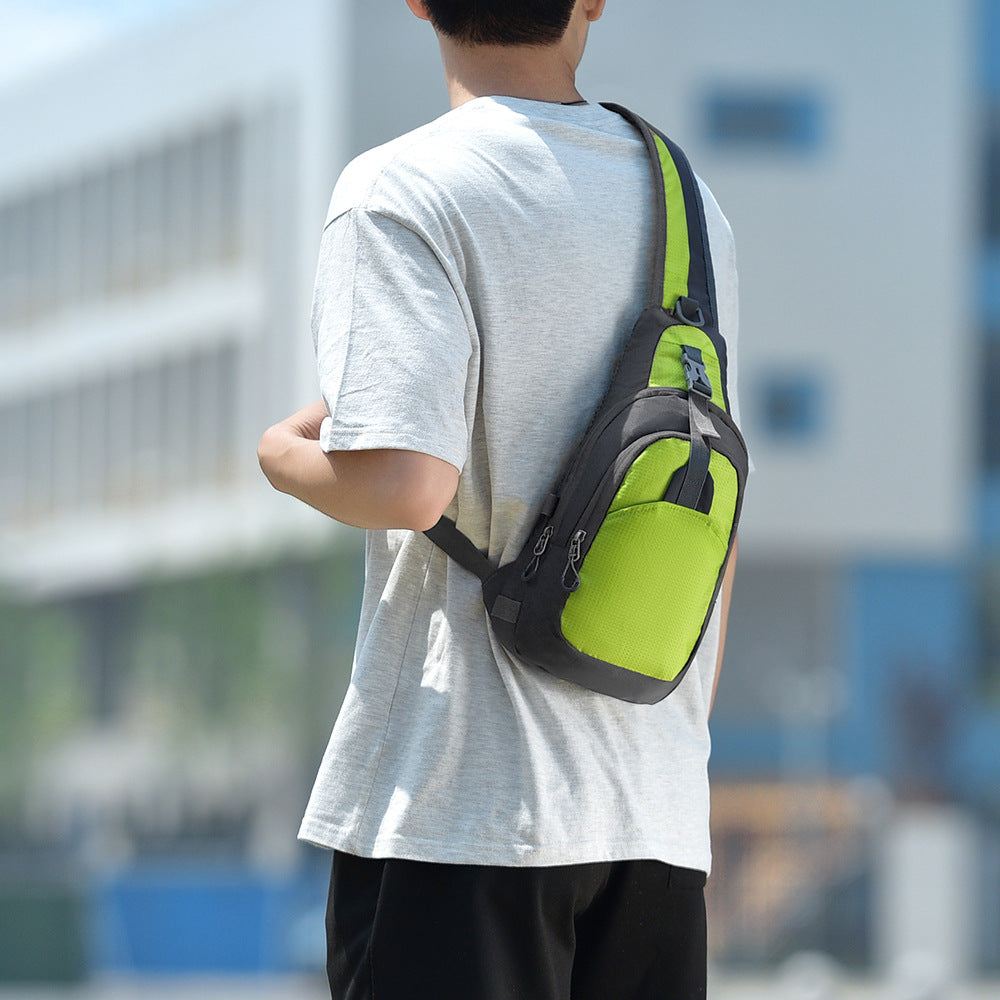 Sling backpack with comfortable back padding and many compartments