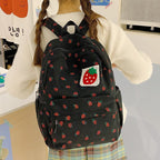Backpack with Playful Strawberry Design