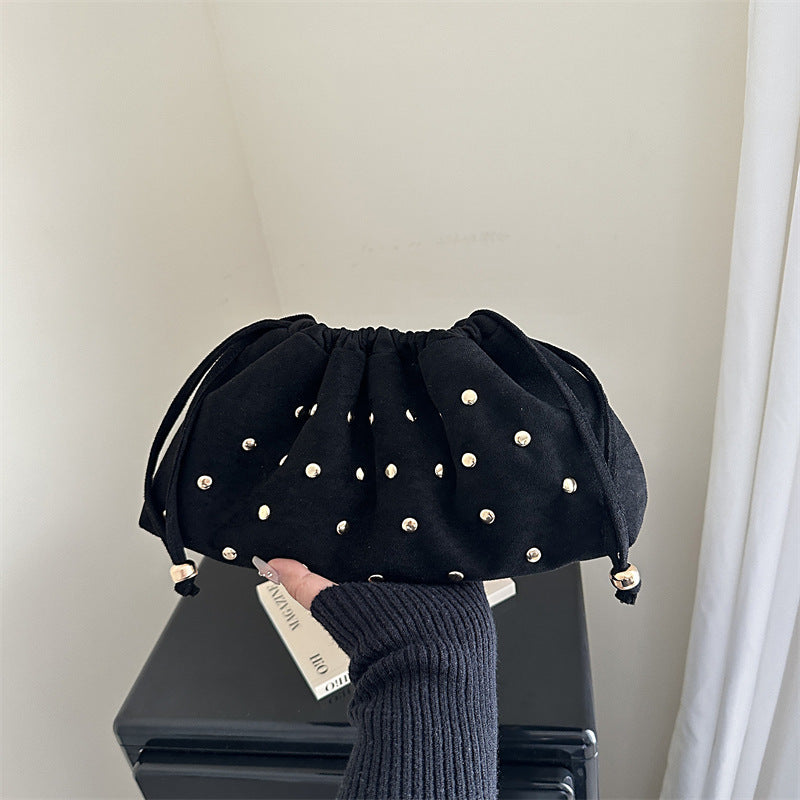 WoChic Studded Drawstring Clutch Bag