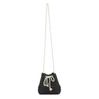 Bohemian-Inspired Woven Mini Drawstring Bag