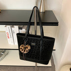 Women's fashionable casual tote bag-https://detail.1688.com/offer/991740614423.html-Calm Wears-Black-Size: Without pendant-Calm Wears
