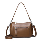 Casual Leather Crossbody Bag
