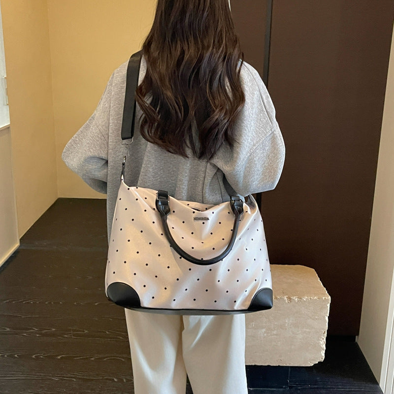 Stylish Polka Dot Weekender Duffle