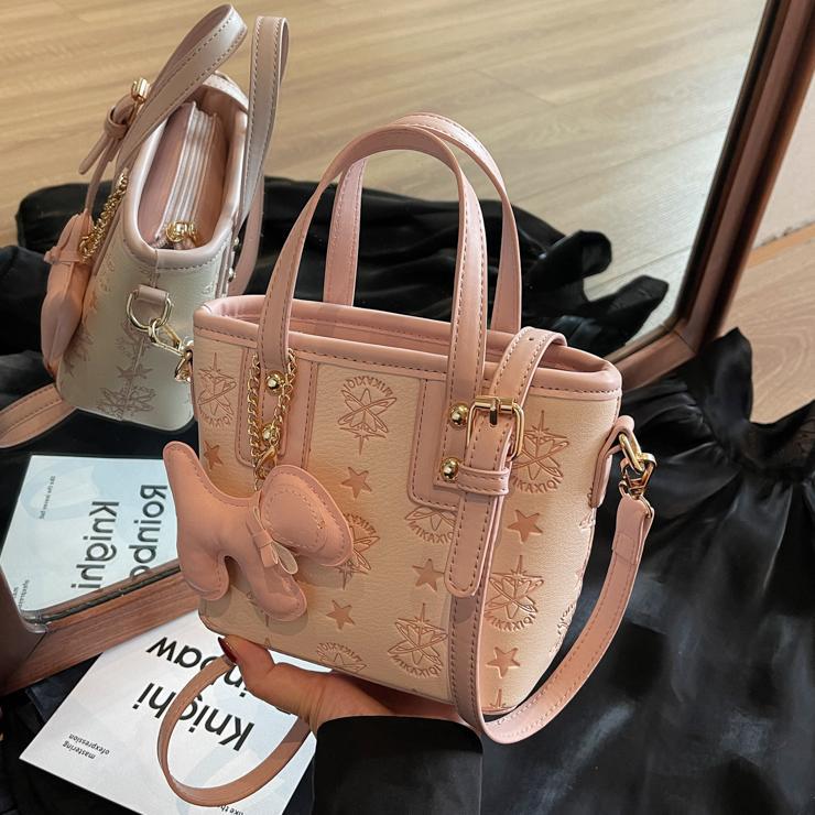 Ladies Mini Handbag with Playful Pendant-https://detail.1688.com/offer/895068907147.html-Calm Wears-Braun-Size: With pendant-Calm Wears