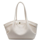 Women's tote bag with structured design-https://detail.1688.com/offer/1028146659910.html-Calm Wears-White-411221-Calm Wears