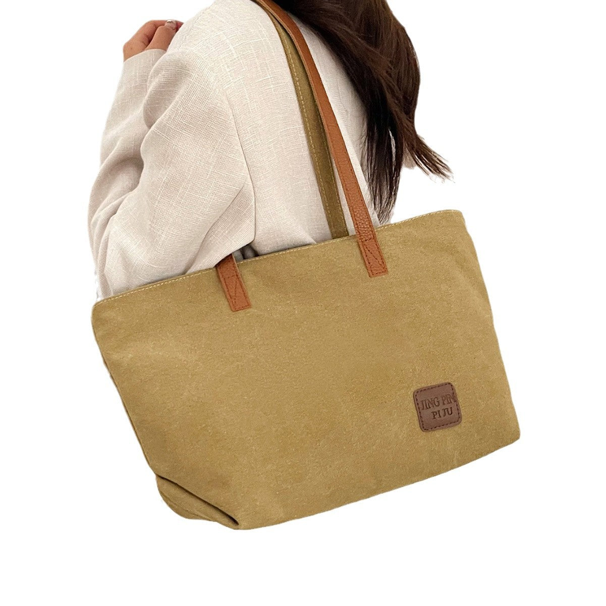 Ladies elegant tote bag-https://detail.1688.com/offer/851557556086.html-Calm Wears-Gray-nothing-Calm Wears