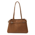 Women's Tote Bag made of high-quality synthetic leather with elegant shoulder strap-https://detail.1688.com/offer/1006623706819.html-Calm Wears-Braun-nothing-Calm Wears