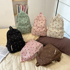 Backpack with Playful Fruit Pattern