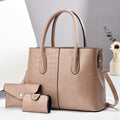 Women's tote bag with removable accessories-https://detail.1688.com/offer/1037927878258.html-Calm Wears-Khaki-3351323-Calm Wears