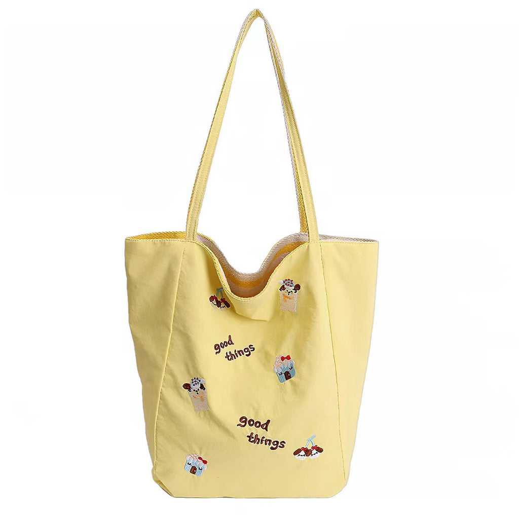 Embroidered Casual Tote