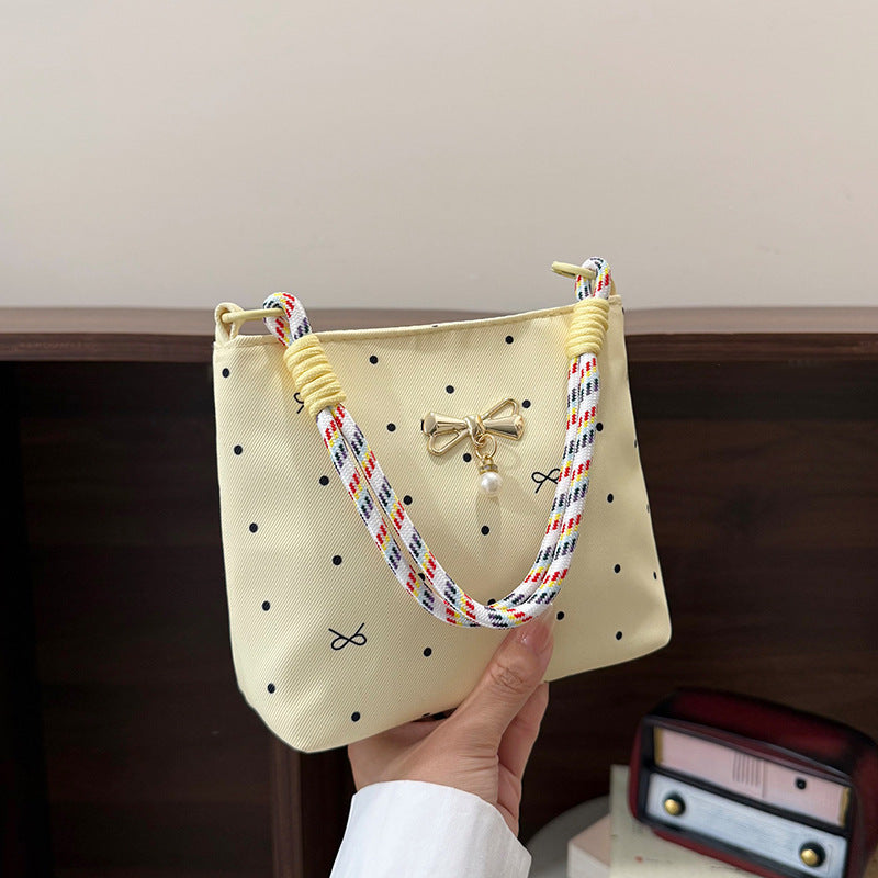 WoElegant Bow-Embellished Mini Crossbody Bag