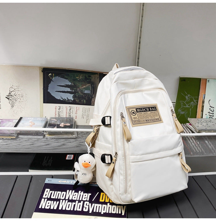 Urban Utility School Backpack-https://detail.1688.com/offer/1060220423715.html-Calm Wears-White-Calm Wears