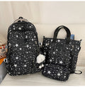Star-Printed Multipurpose School Backpack and Tote Set