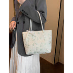 WoEmbroidered Straw Tote Bag