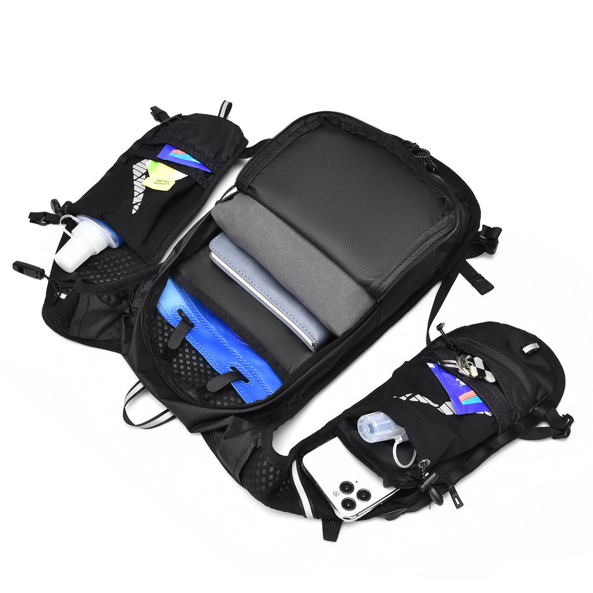 Hydration Pack with Adjustable Bladder System