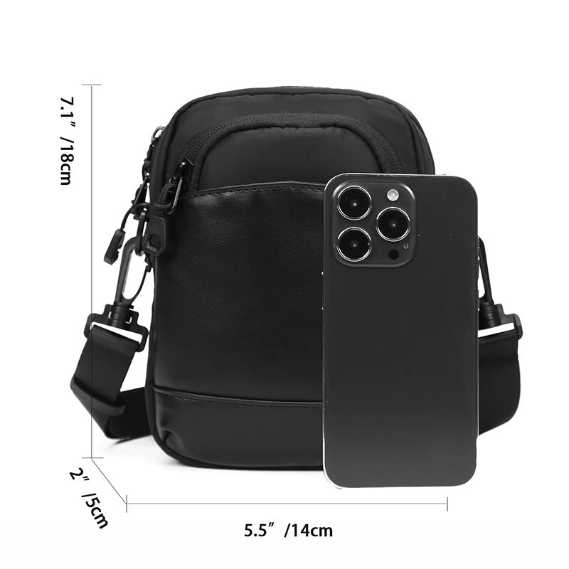 Compact Leather Crossbody Bag