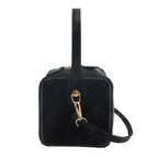 Ladies mini handbag with removable shoulder strap and elegant flap closure