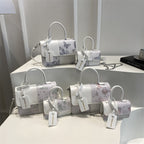 Ladies elegant mini handbag with floral design