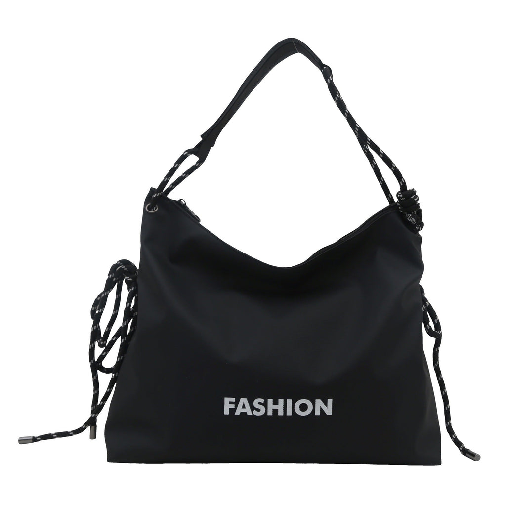 Women's stylish tote bag with braided drawstring-https://detail.1688.com/offer/1000595089868.html-Calm Wears-Black-nothing-Calm Wears