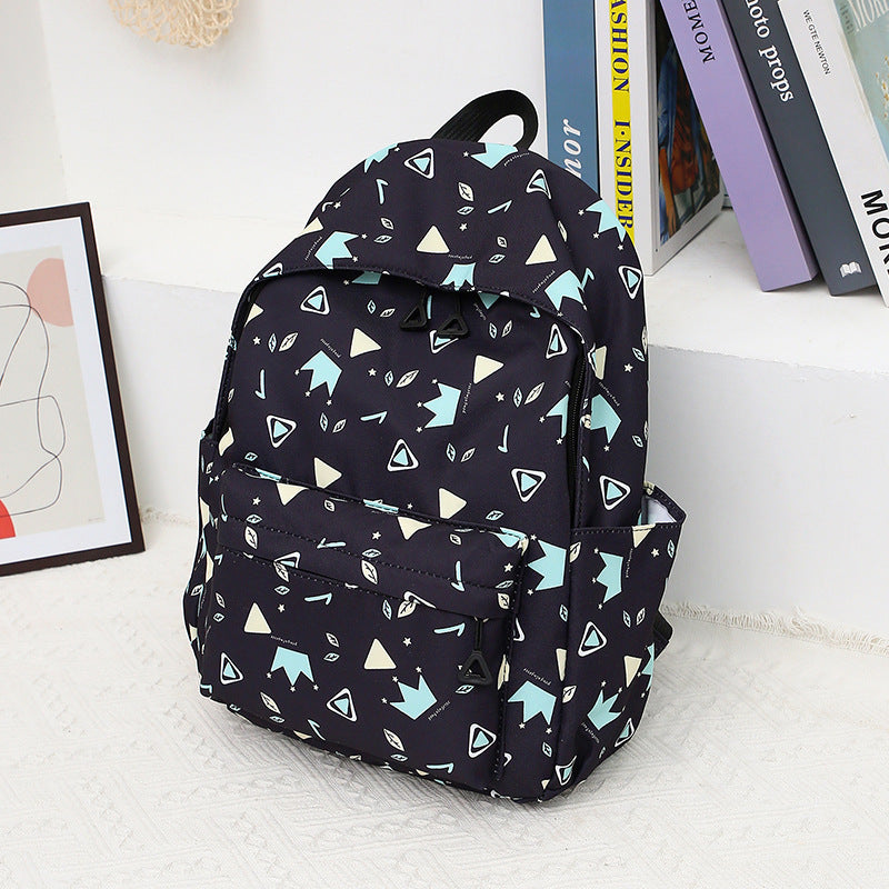 Stylish backpack with separate lunch container and pencil case