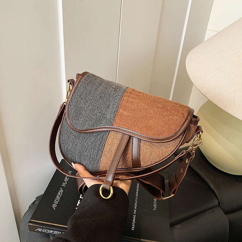 Women’s shoulder bag made of durable denim with adjustable shoulder strap-https://detail.1688.com/offer/982423176313.html-Calm Wears-Dark blue-nothing-Calm Wears