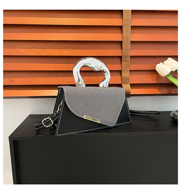Stylish Geometric Structured Handbag