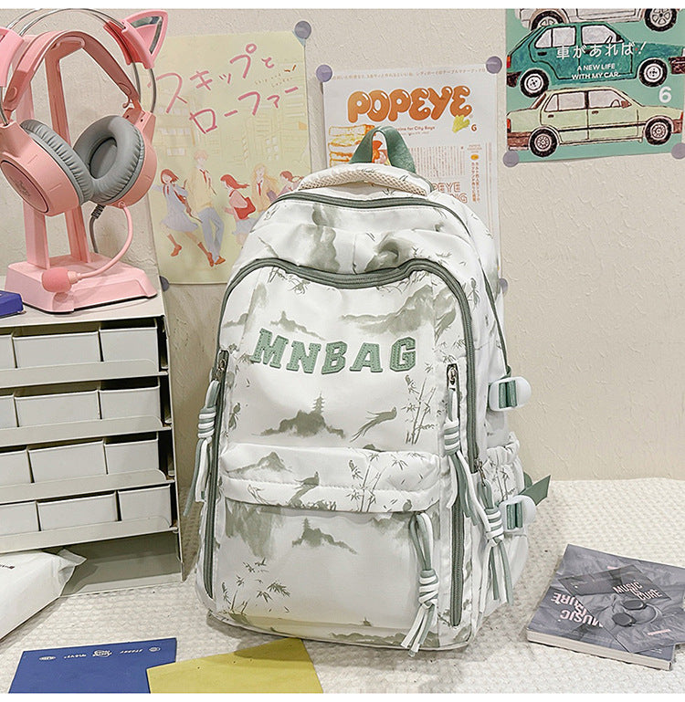 Stylish Travel School Backpack-https://detail.1688.com/offer/1057500818639.html-Calm Wears-Green-Calm Wears