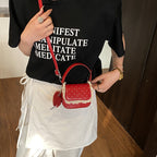 Women’s mini handbag with playful design and unique details