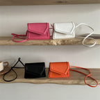 Women's mini handbag with elegant clasp closure technique