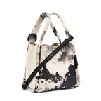 Artistic Print Leather Handbag
