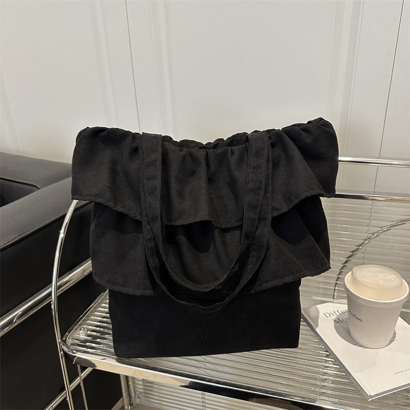 Chic Ruffled Tote Bag